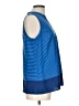 Tommy Hilfiger 100% Polyester Blue Sleeveless Blouse Size L - photo 4