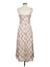 Vince. 100% Polyester Argyle Plaid Gold Tan Casual Dress Size M - photo 2