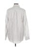 Quince 100% Linen Stripes Silver Long Sleeve Button-Down Shirt Size M - photo 2