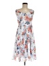 Torrid 100% Polyester Floral Blue Casual Dress Size Med Plus (00) - photo 1