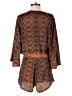 Earthbound Trading Co. 100% Polyester Paisley Orange Romper Size S - photo 2