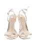 Schutz 100% Leather Metallic Ivory Sandals Size 7 1/2 - photo 2