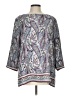 J.Jill 100% Polyester Paisley Purple 3/4 Sleeve Blouse Size L - photo 1