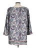 J.Jill 100% Polyester Paisley Purple 3/4 Sleeve Blouse Size L - photo 2