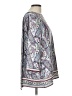 J.Jill 100% Polyester Paisley Purple 3/4 Sleeve Blouse Size L - photo 4