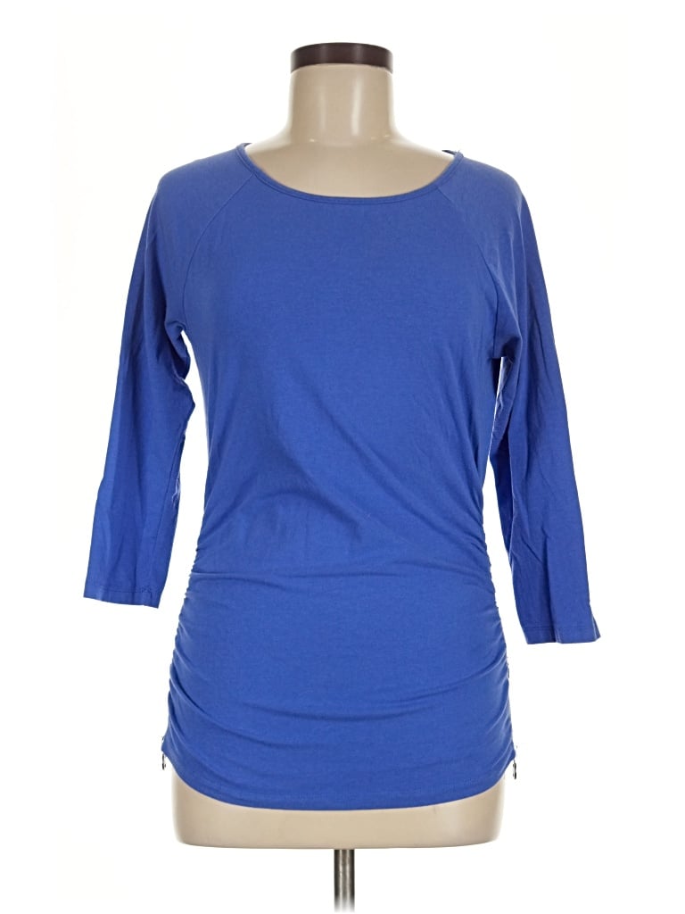 Pre-owned Michael Michael Kors 3/4 Sleeve T-shirt In Blue