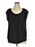 Lauren Conrad 100% Polyester Black Short Sleeve Blouse Size XL - photo 1