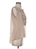 BCBGMAXAZRIA Tan Sleeveless Blouse Size S - photo 4
