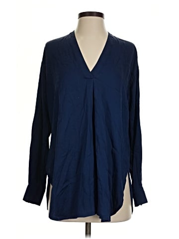 Vince. 3/4 Sleeve Silk Top (view 1)