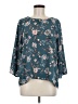 Papermoon 100% Polyester Teal 3/4 Sleeve Blouse Size M - photo 1