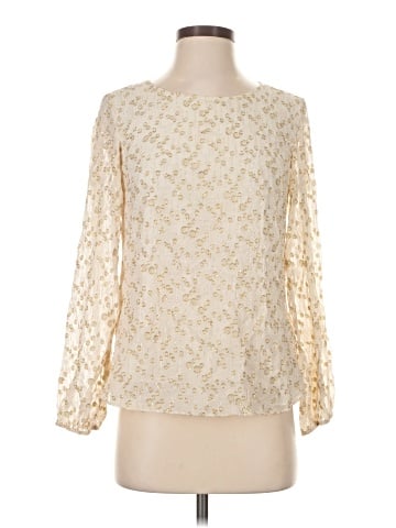 Sail to Sable Long Sleeve Silk Top (view 1)