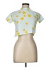 Chaser 100% Cotton Yellow Short Sleeve Blouse Size 10 (tall) - photo 1