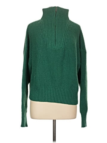 Aqua Turtleneck Sweater (view 1)