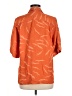 Equipment 100% Viscose Orange 3/4 Sleeve Button-Down Shirt Size M - photo 2