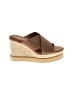 J/Slides Brown Wedges Size 8 - photo 1
