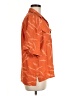 Equipment 100% Viscose Orange 3/4 Sleeve Button-Down Shirt Size M - photo 4