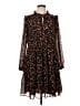 J.Crew Animal Print Brown Casual Dress Size S - photo 1
