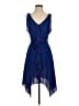 BCBGMAXAZRIA 100% Polyester Blue Cocktail Dress Size 2 - photo 1