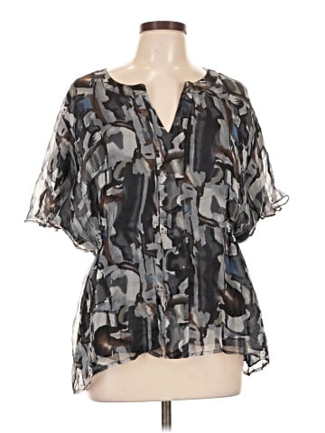 Sundance Short Sleeve Silk Top (view 1)