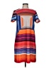 ECI Graphic Orange Casual Dress Size M - photo 1