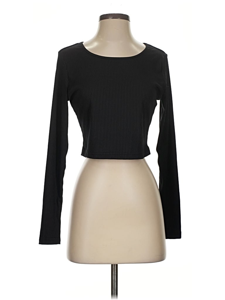 Pre-owned Ekouaer Long Sleeve T-shirt In Black