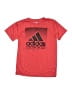 Adidas 100% Polyester Red Active T-Shirt Size 14 - 16 - photo 1
