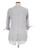 Joan Vass 100% Rayon Gray 3/4 Sleeve Button-Down Shirt Size XL - photo 2