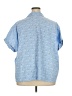 Blair 100% Cotton Stars Blue Short Sleeve Blouse Size 3XL - photo 2
