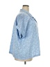 Blair 100% Cotton Stars Blue Short Sleeve Blouse Size 3XL - photo 4
