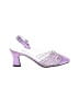 Annie Color Block Purple Heels Size 7 1/2 - photo 1