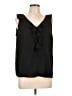 LC Lauren Conrad 100% Polyester Black Sleeveless Blouse Size L - photo 1
