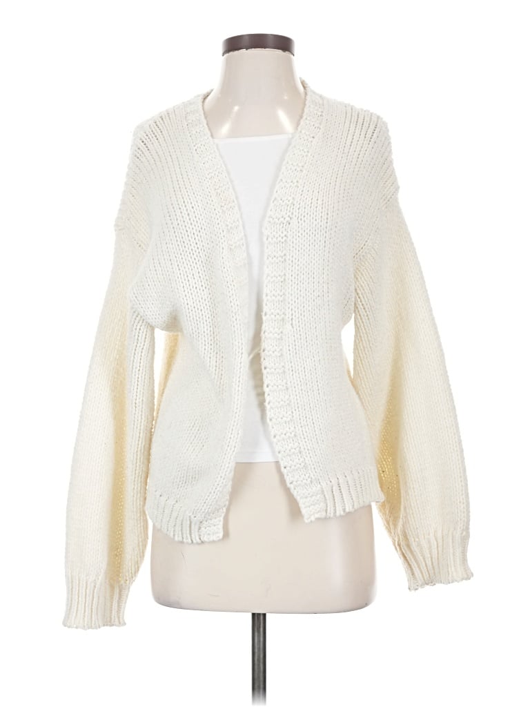 Pre-owned Unbranded Cardigan Sweater In Ivory
