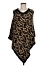 Simply Noelle Animal Print Brown Poncho One size - photo 1