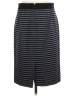 J.Crew Stripes Gray Casual Skirt Size 6 - photo 2