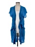 Elan 100% Rayon Blue Kimono Size S - photo 1