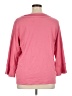 Rafaella 100% Cotton Pink 3/4 Sleeve Top Size 1X - photo 2