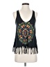 Title Unknown 100% Cotton Black Sleeveless Top Size XS - photo 1