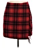 Ann Taylor LOFT Plaid Red Casual Skirt Size 6 Petite - photo 1