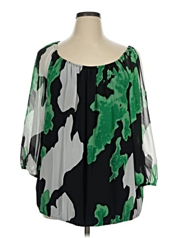INC International Concepts 3/4 Sleeve Blouse (view 1)