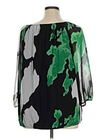 INC International Concepts 3/4 Sleeve Blouse (view 2)