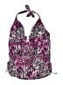 Be Creative Animal Print Purple Swimsuit Top Size 18 - photo 1