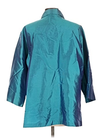 Coldwater Creek 3/4 Sleeve Silk Top (view 2)