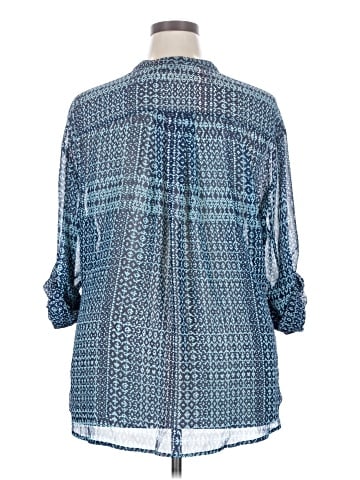 a.n.a. A New Approach 3/4 Sleeve Blouse (view 2)