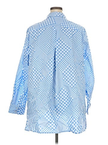 Jessica London 3/4 Sleeve Button-Down Shirt (view 2)