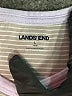 Lands' End 100% Cotton Stripes Gray Active T-Shirt Size L - photo 7