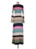 Splendid Stripes Gray Casual Dress Size L - photo 2