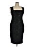Calvin Klein Floral Black Cocktail Dress Size 14 - photo 1