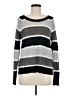 Kensie Stripes Gray Pullover Sweater Size M - photo 1