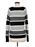 Kensie Stripes Gray Pullover Sweater Size M - photo 2