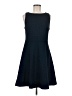 Ann Taylor LOFT Solid Blue Casual Dress Size 8 - photo 1